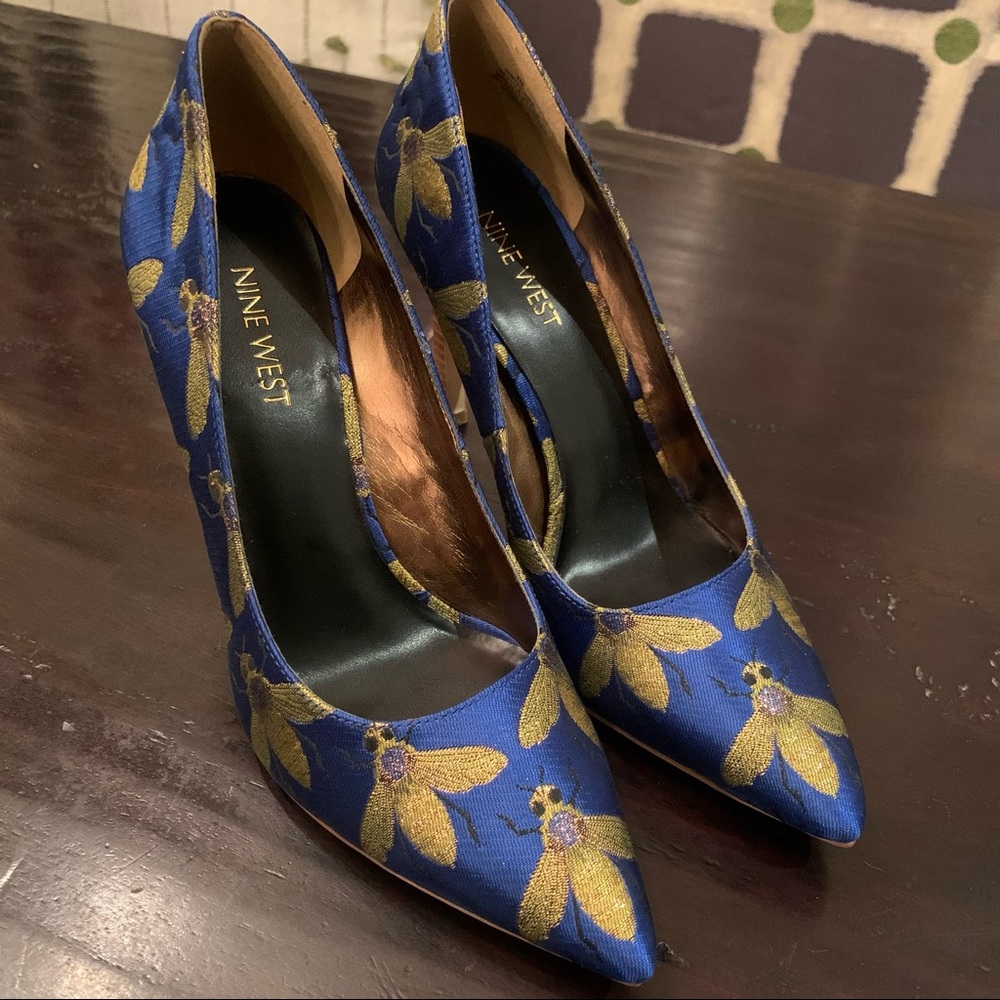 Nine West Tatiana Bumblebee Statement Pumps - Sz 7